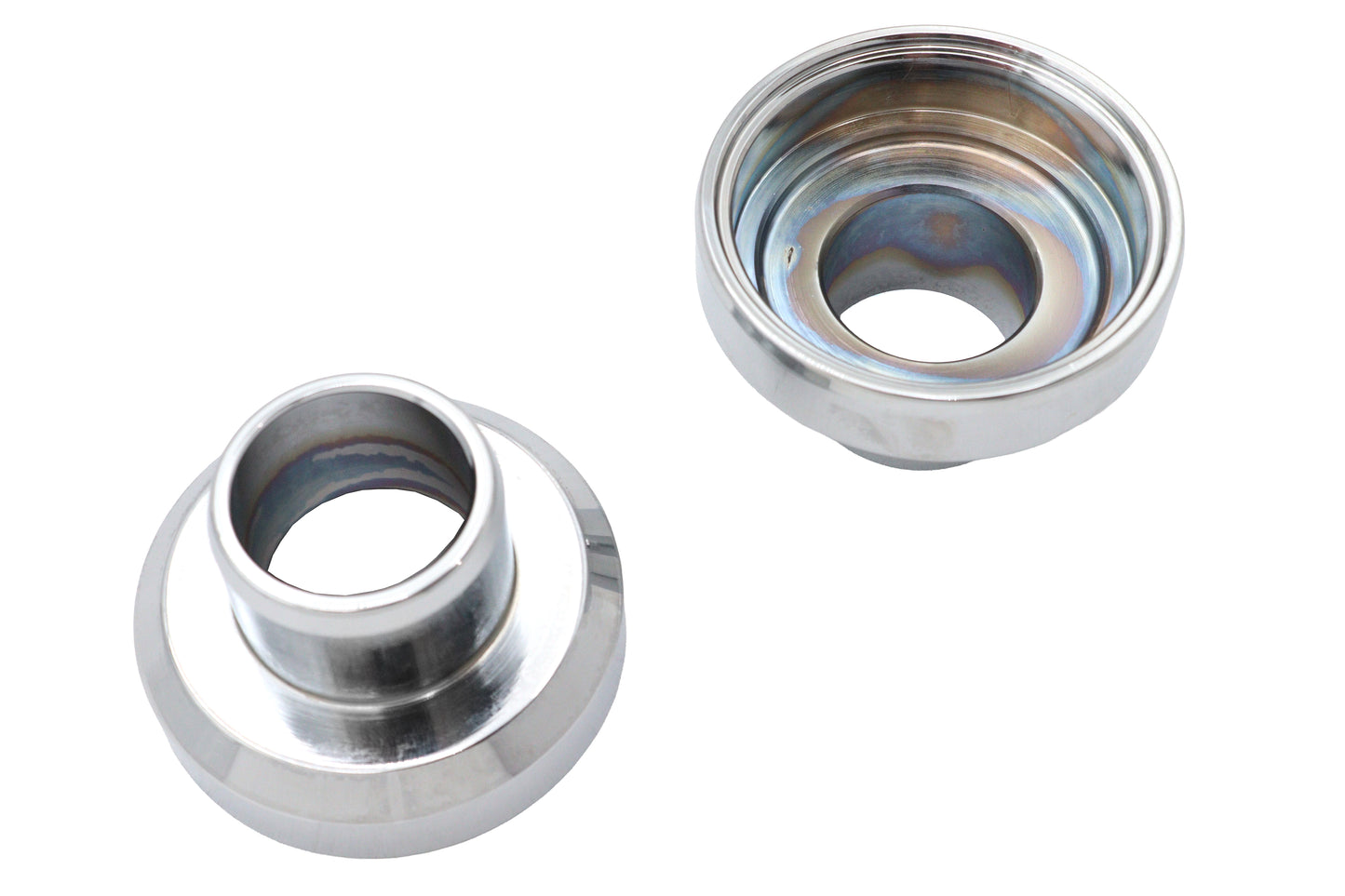 HARLEY Chrome Fork Neck Cup Set Fits 1960-1984 FL,   1984-1987 FXST,   1986-1987 FLST,