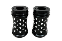 HARLEY Black Fork Slider Cover Set Agostinni Style Fits 1949-1984 FL,   1980-UP FLT,   1980-UP FLT,