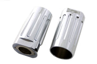 HARLEY Chrome Milled Fork Slider Cover Set Fits 1949-1984 FL,   1980-2013 FLT,   1980-2013 FLT,   19