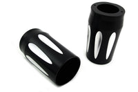 HARLEY Black Fork Slider Cover Set Fits 2014-UP FLT,