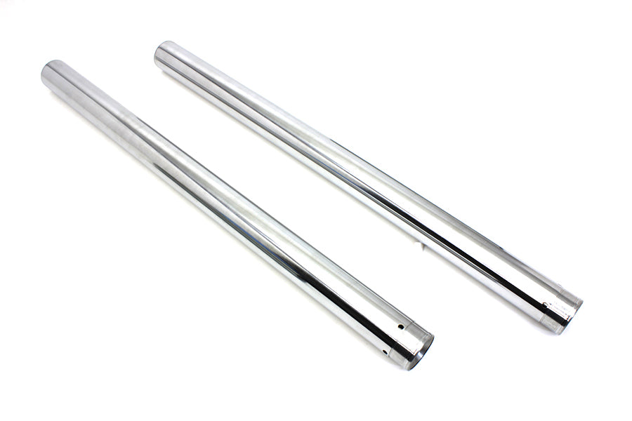 HARLEY Hard Chrome 49mm Fork Tube Set 27-1/2 inch Total Length Fits 2006-2017 FXD, stock 2006-2017 F