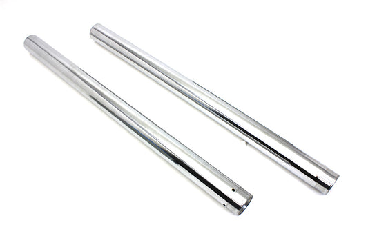 HARLEY Hard Chrome 49mm Fork Tube Set 27-1/2 inch Total Length Fits 2006-2017 FXD, stock 2006-2017 F