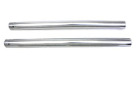 HARLEY Hard Chrome 49mm Fork Tube Set 27-1/2 inch Total Length Fits 2006-2017 FXD, stock 2006-2017 F