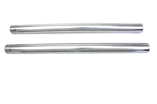 HARLEY Hard Chrome 49mm Fork Tube Set 27-1/2 inch Total Length Fits 2006-2017 FXD, stock 2006-2017 F