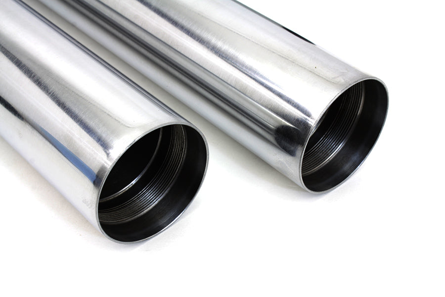 HARLEY Hard Chrome 49mm Fork Tube Set 27-1/2 inch Total Length Fits 2006-2017 FXD, stock 2006-2017 F
