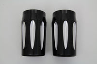 HARLEY Black Fork Slider Cover Set Fits 2014-UP FLT,