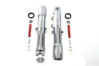 HARLEY 41mm Chrome Fork Slider Set Fits 2007-2017 FLST,   2007-2017 FLSTC,   2007-2017 FLSTN,   2008
