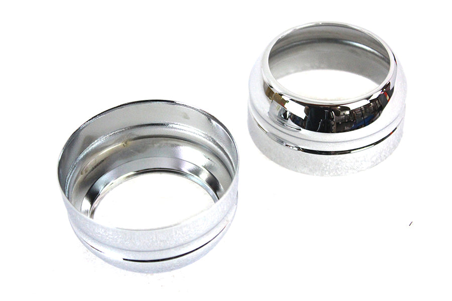 HARLEY 49mm Fork Boot Cover Set Chrome Fits 2006-2017 FXD,