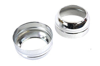 HARLEY 49mm Fork Boot Cover Set Chrome Fits 2006-2017 FXD,