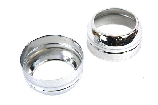 HARLEY 49mm Fork Boot Cover Set Chrome Fits 2006-2017 FXD,