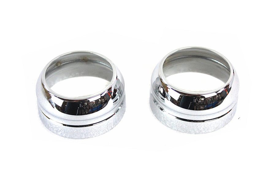 HARLEY 49mm Fork Boot Cover Set Chrome Fits 2006-2017 FXD,