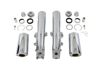 HARLEY Chrome Fork Dress Up Kit Fits 2000-2007 FLHR,   2000-2007 FLT,   2000-2007 FLHT,
