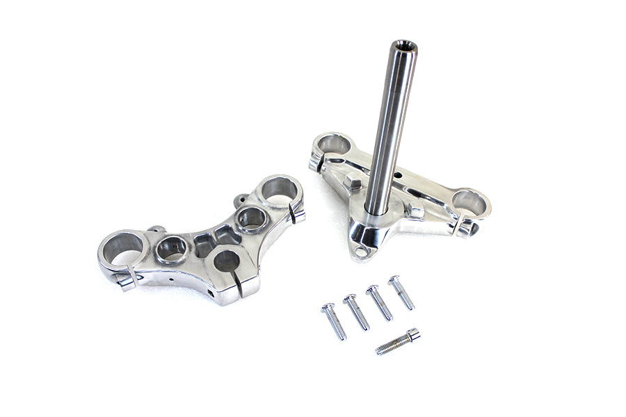HARLEY Triple Tree Set Polished Fits 1988-2003 XL,