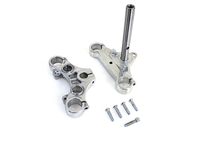 HARLEY Triple Tree Set Polished Fits 1988-2003 XL,