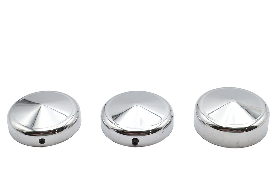 HARLEY 39mm Fork Cap Set Pointed Style Fits 1988-2013 XL,   1988-1994 FXR,   1995-2005 FXD,