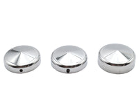 HARLEY 39mm Fork Cap Set Pointed Style Fits 1988-2013 XL,   1988-1994 FXR,   1995-2005 FXD,