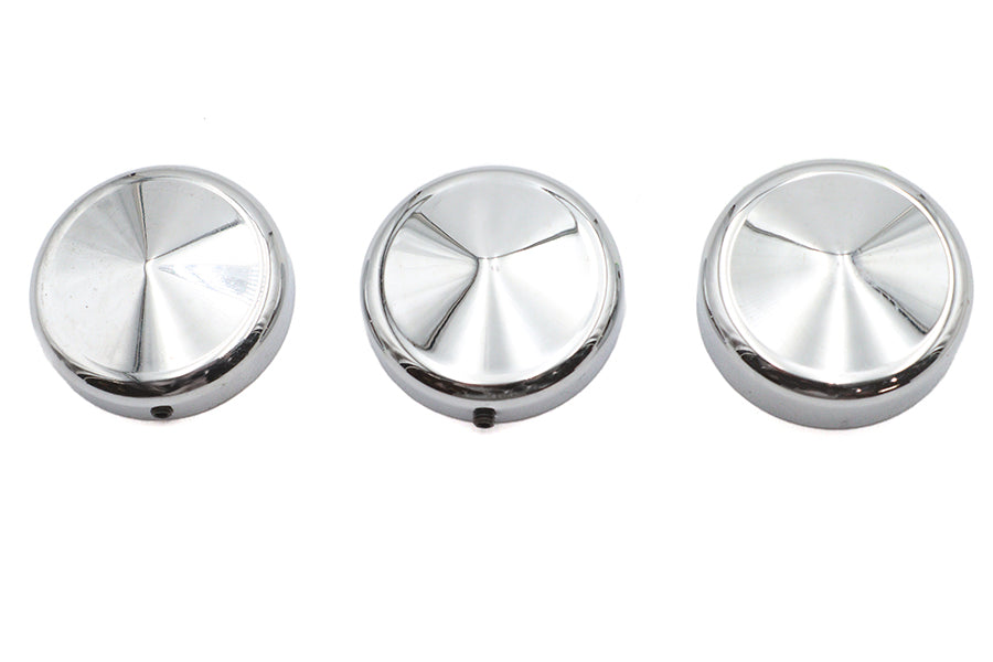 HARLEY 39mm Fork Cap Set Pointed Style Fits 1988-2013 XL,   1988-1994 FXR,   1995-2005 FXD,