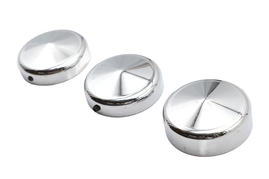 HARLEY 39mm Fork Cap Set Pointed Style Fits 1988-2013 XL,   1988-1994 FXR,   1995-2005 FXD,
