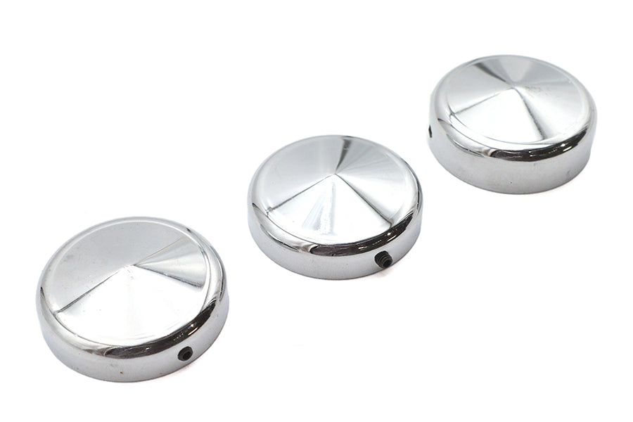 HARLEY 39mm Fork Cap Set Pointed Style Fits 1988-2013 XL,   1988-1994 FXR,   1995-2005 FXD,