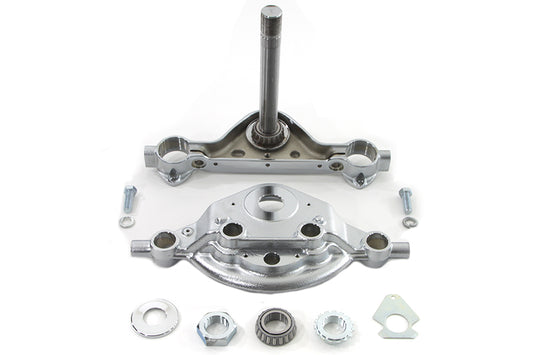 HARLEY Replica Forged Steel Triple Tree Set Chrome Fits 2009-2013 FLT,