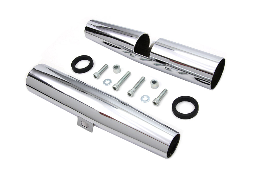 HARLEY Chrome 39mm Fork Shrouds Fits 1986-2003 XL,