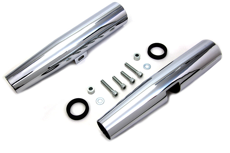 HARLEY Chrome 39mm Fork Shrouds Fits 1986-2003 XL,