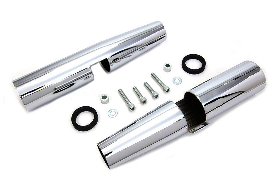HARLEY Chrome 39mm Fork Shrouds Fits 1986-2003 XL,