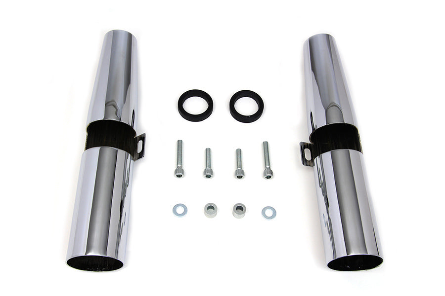 HARLEY Chrome 39mm Fork Shrouds Fits 2004-UP XL,