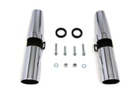 HARLEY Chrome 39mm Fork Shrouds Fits 2004-UP XL,