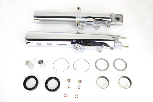 HARLEY Chrome Fork Dress Up Kit Fits 2008-2013 FLHR,   2008-2013 FLT,   2008-2013 FLHT,