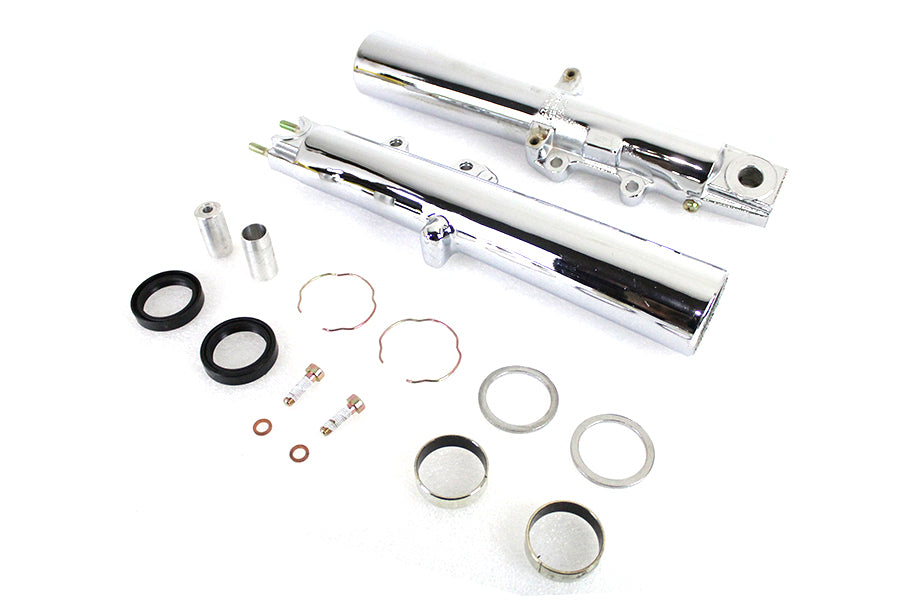 HARLEY Chrome Fork Dress Up Kit Fits 2008-2013 FLHR,   2008-2013 FLT,   2008-2013 FLHT,