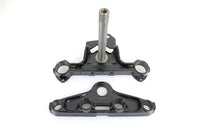 HARLEY Black Triple Tree Set Fits 1960-1972 FL,   1973-1984 FLH,