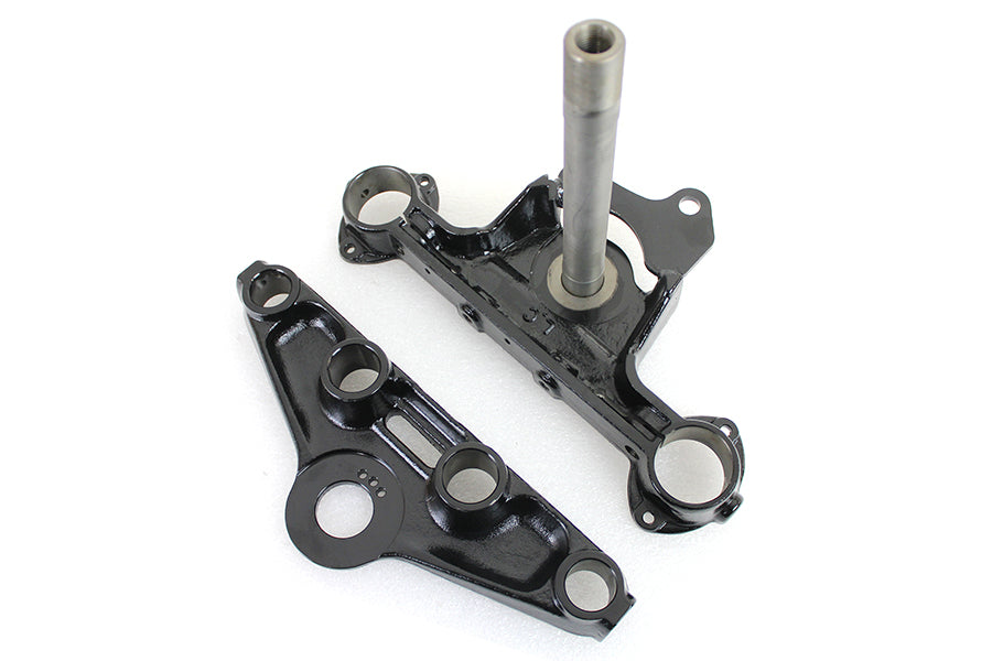 HARLEY Black Triple Tree Set Fits 1960-1972 FL,   1973-1984 FLH,
