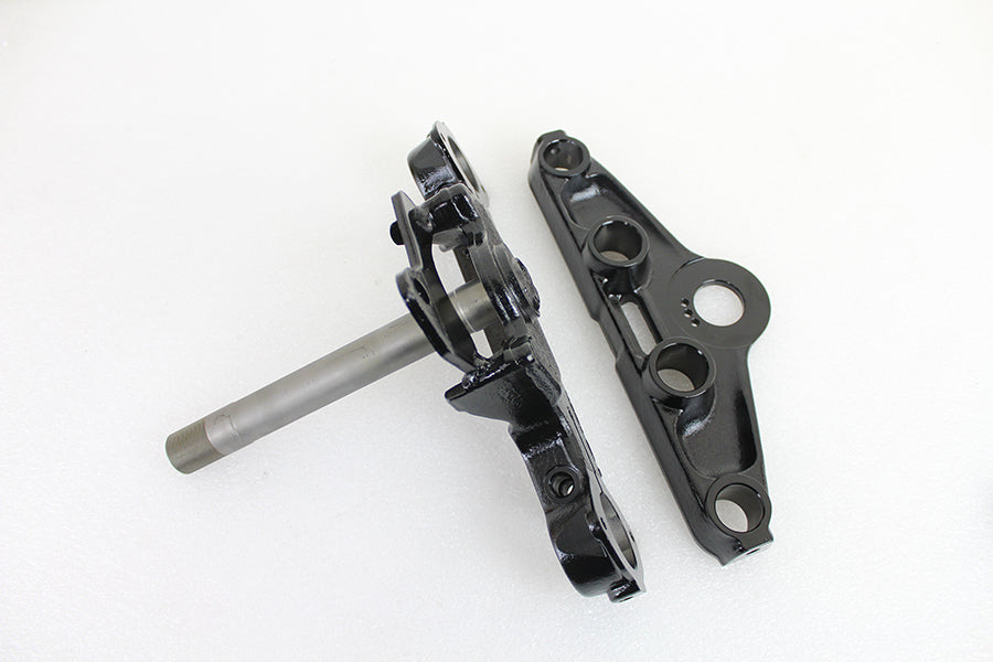 HARLEY Black Triple Tree Set Fits 1960-1972 FL,   1973-1984 FLH,