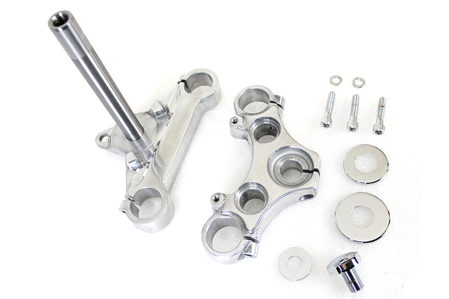 HARLEY FXR 39mm Triple Tree Set Polished Fits 1988-1994 FXR,   1988-2003 XL,