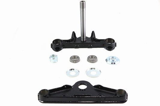 HARLEY Replica Forged Steel Triple Tree Set Black fits 1949-1959 FL,