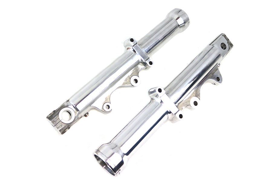 HARLEY 39mm Dual Disc Lower Leg Set Polished Fits 1988-1999 FXR,   1988-1999 XL,   1988-1999 FXD,