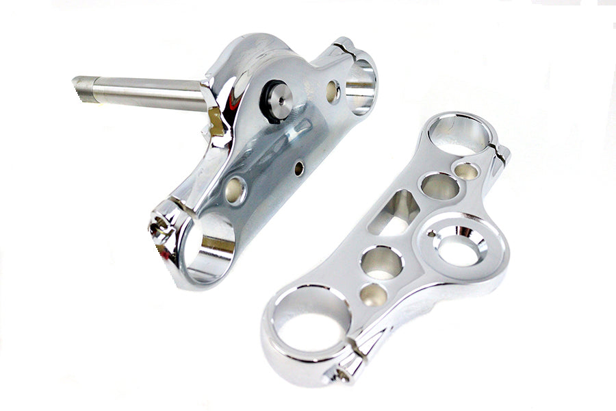 HARLEY FXD 49mm Triple Tree Set Chrome Fits 2006-2007 FXD,