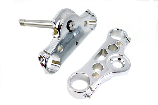 HARLEY FXD 49mm Triple Tree Set Chrome Fits 2006-2007 FXD,