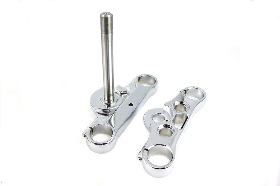 HARLEY FXD 49mm Triple Tree Set Chrome Fits 2006-2007 FXD,