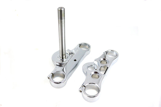 HARLEY FXD 49mm Triple Tree Set Chrome Fits 2006-2007 FXD,