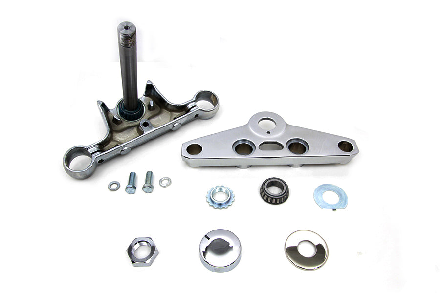 HARLEY Replica Forged Steel Triple Tree Set Chrome fits 2000-2017 FXST,