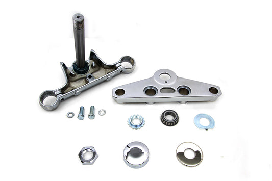 HARLEY Replica Forged Steel Triple Tree Set Chrome fits 2000-2017 FXST,
