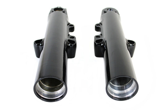 HARLEY Black 49mm Lower Fork Slider Set Fits 2014-UP FLT,   2014-UP FLTR,   2014-UP FLHX,   2014-UP