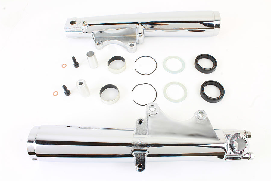 HARLEY 41mm Chrome Fork Slider Set Fits 1986-1999 FLT,
