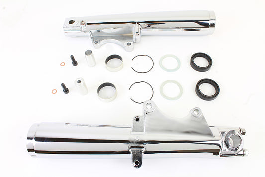 HARLEY 41mm Chrome Fork Slider Set Fits 1986-1999 FLT,