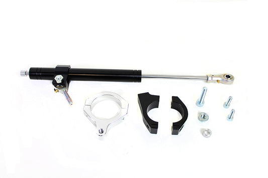 HARLEY Black Fork Steering Damper Kit Fits 2006-2017 FXD, with 49mm Forks