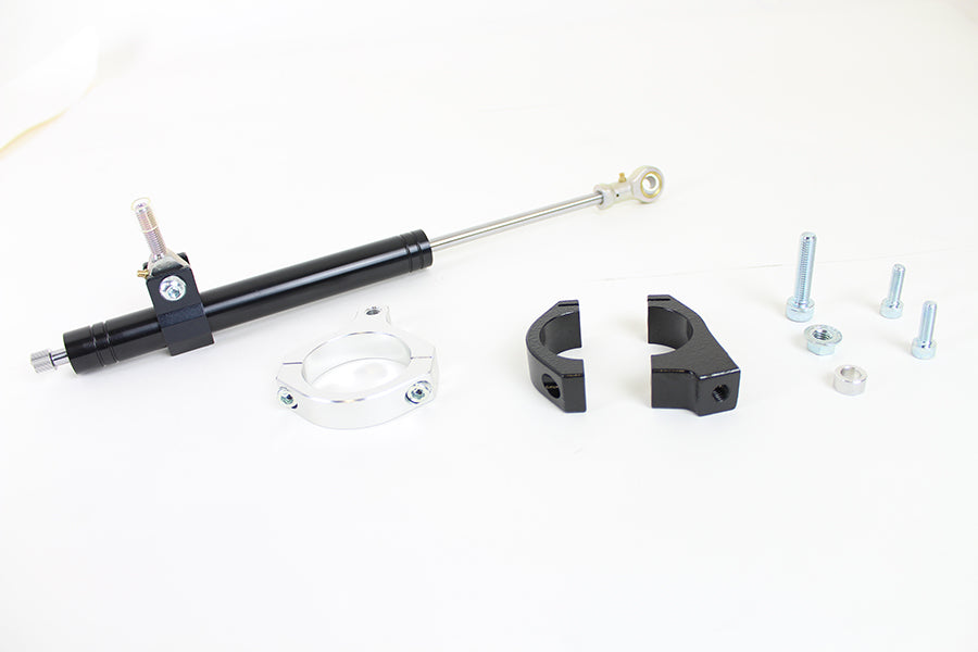 HARLEY Black Fork Steering Damper Kit Fits 2006-2017 FXD, with 49mm Forks