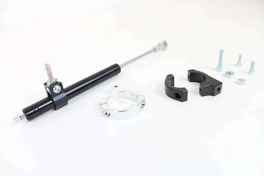 HARLEY Black Fork Steering Damper Kit Fits 2006-2017 FXD, with 49mm Forks