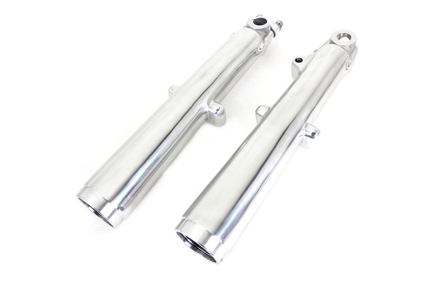 HARLEY 41mm Glide Fork Slider Set Polished Fits 1949-1968 FL,